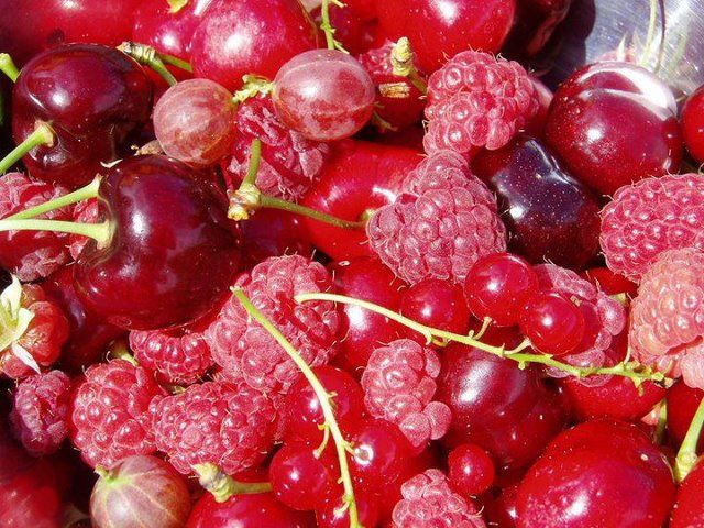 Церешни, малини и јагоди