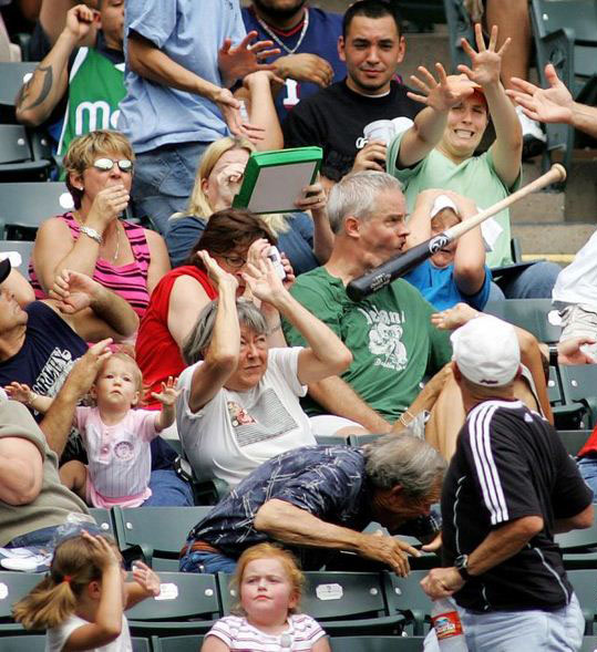 Среќен добитник на бејзбол палка